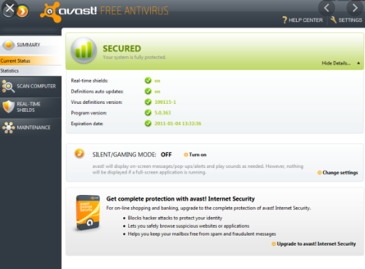 Avast Internet Security 2013
