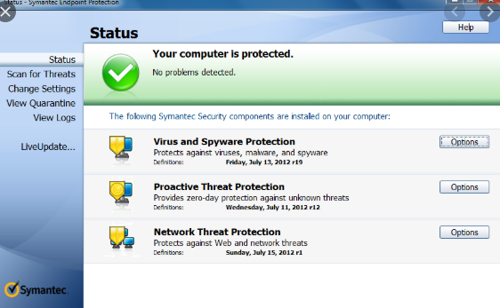 symantec endpoint protection has requested a protection definitions update