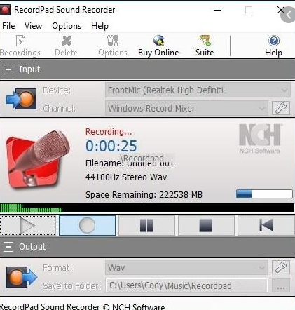 recordpad sound recorder 5.35