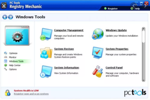 pc tools registry mechanic not working