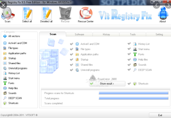 Vit registry fix не запускается на windows 7