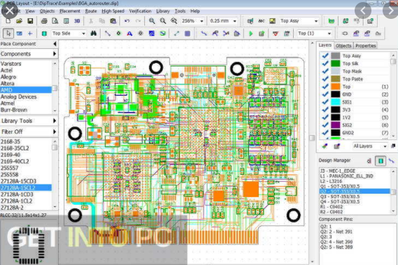 diptrace component editor colors