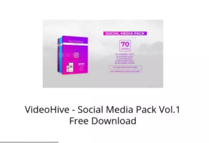 VideoHive – Social Media Pack Vol.1 