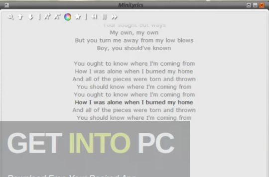 minilyrics for pc