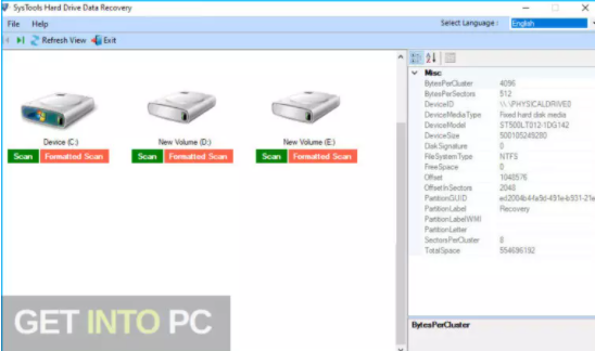 SysTools Hard Drive Data Recovery 2020