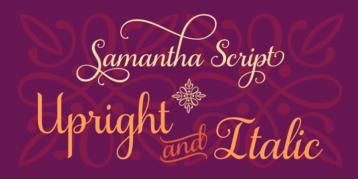 Samantha Script Font Family Free Download | Get Into Pc