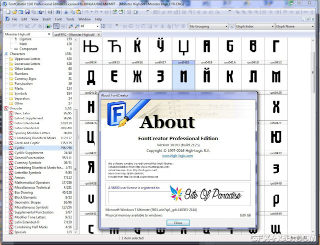 FontCreator Professional 15.0.0.2945 for apple instal free