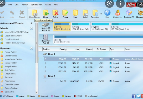 Minitool Partition Wizard Professional 9