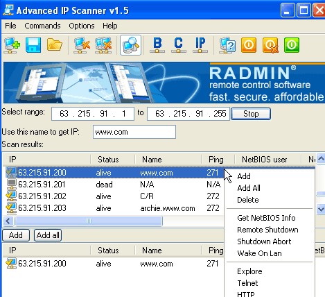 Ip Scan Tool