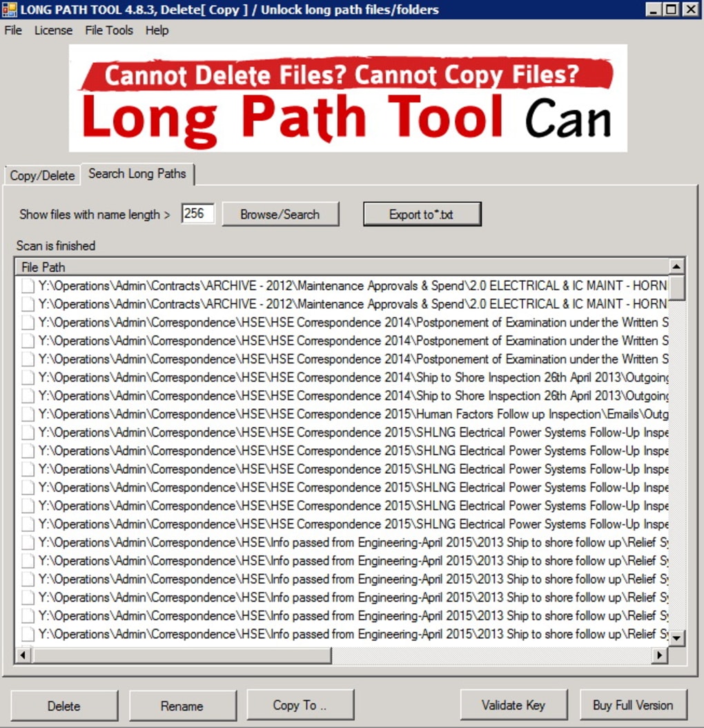 Long Path Tool