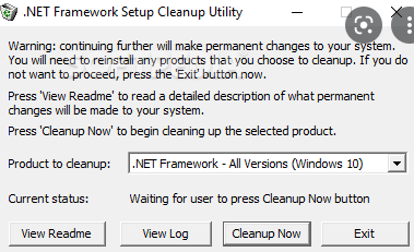 .Net Framework Cleanup Tool