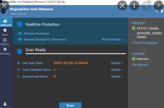 Roguekiller Antivirus Antimalware 12