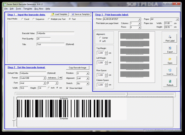 barcode font for excel