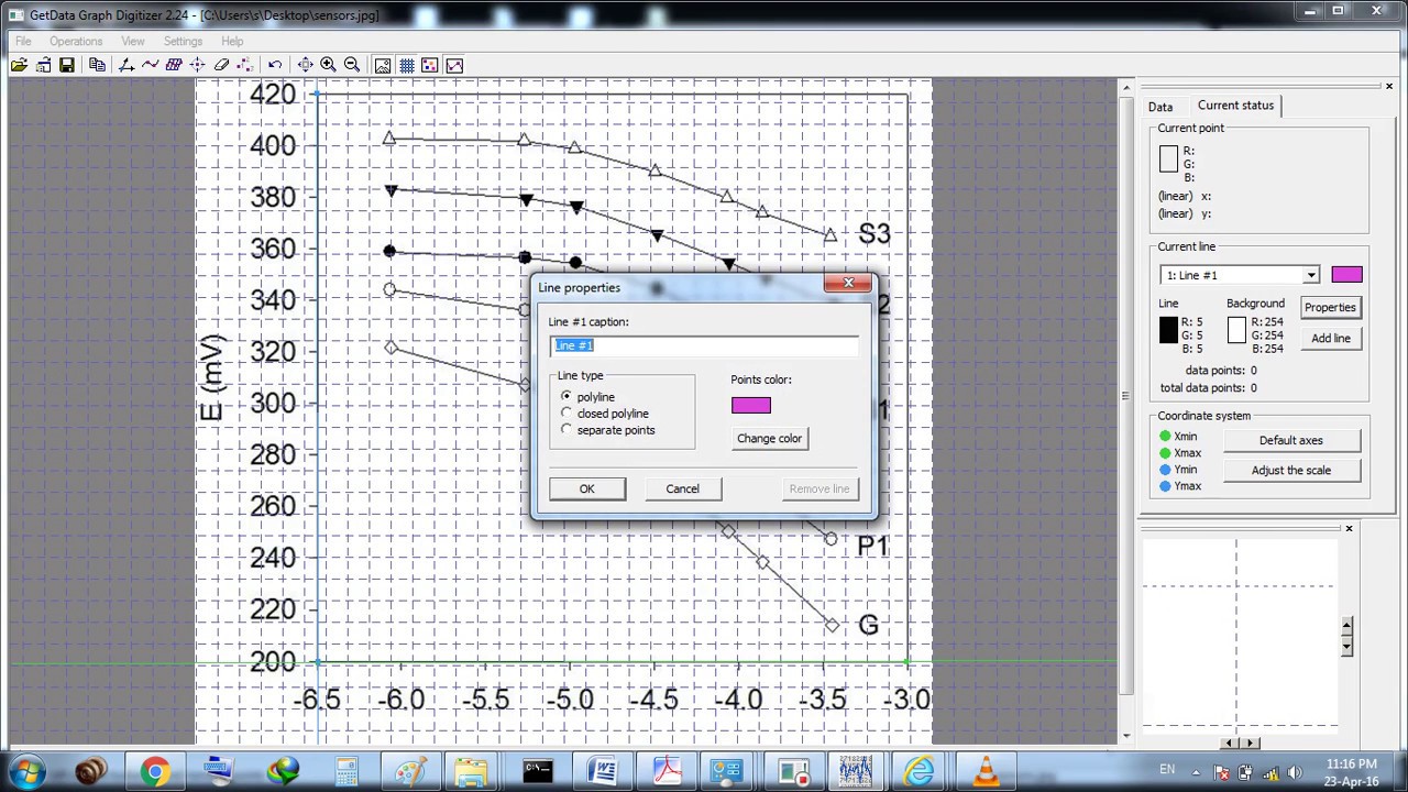 Getdata Graph Digitizer