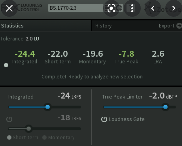 iZotope RX Loudness Control