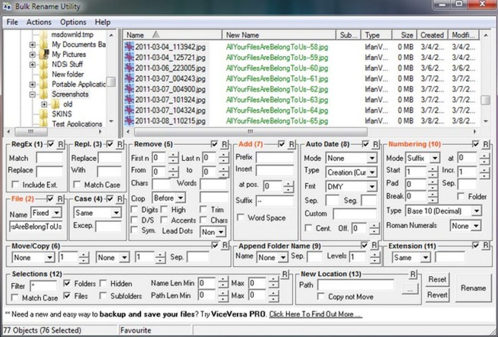 Bulk Rename Utility Download Free for Windows 7, 8, 10 Get Into Pc