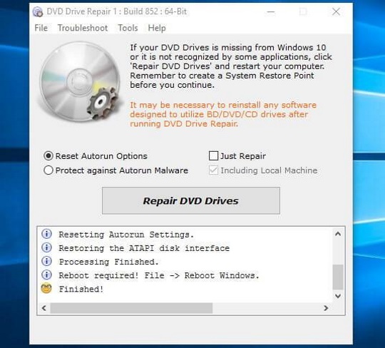 DVD Drive Repair 9.2.3.2886 free download