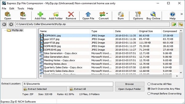 compressed zip folder download for windows 7