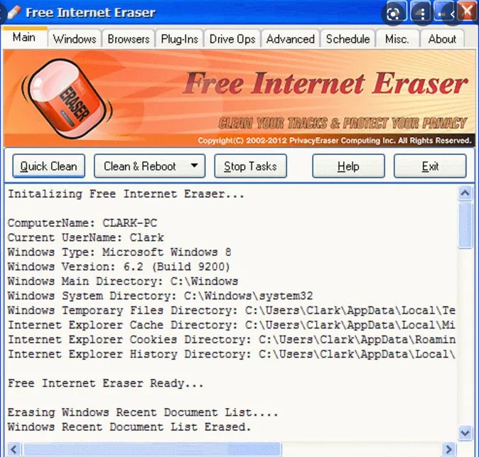 Free internet deals eraser