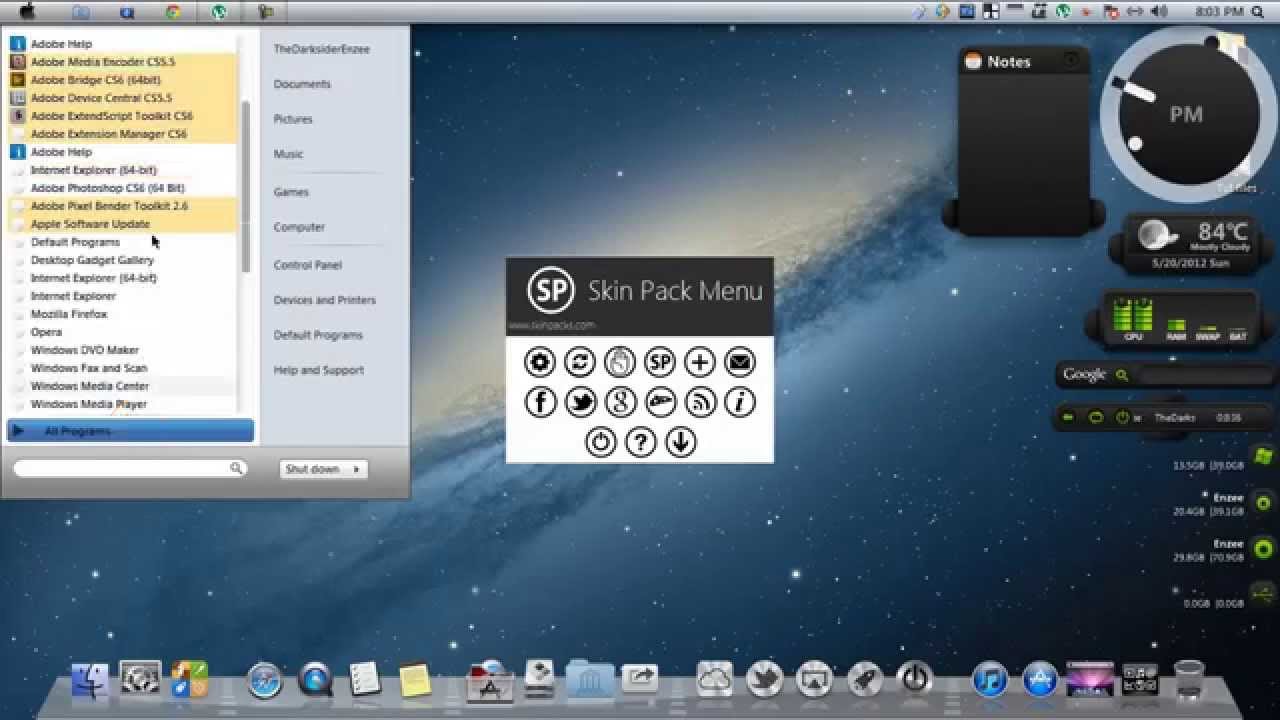 mac os skin pack free download