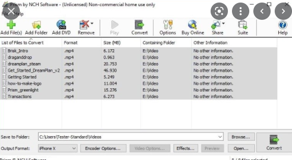 NCH Prism Video File Converter