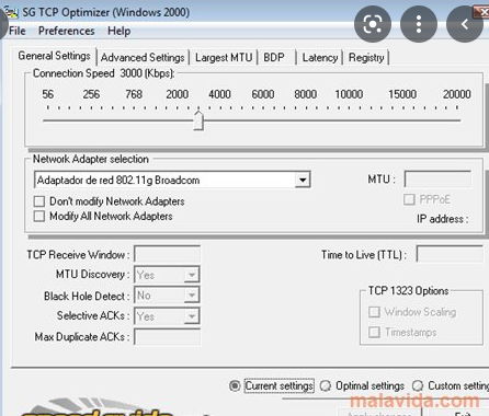 SG TCP Optimizer