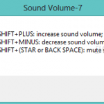 Sound Volume 7