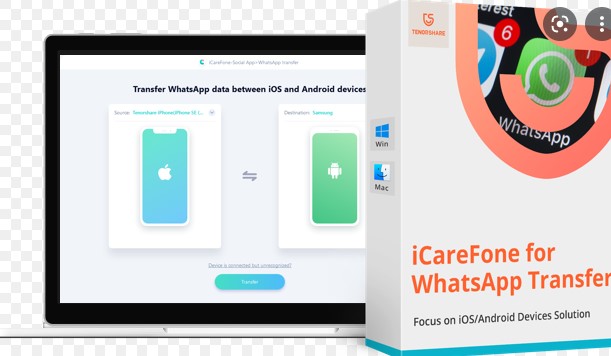 Icarefone for Whatsapp Transfer Download Free for Windows 7, 8, 10