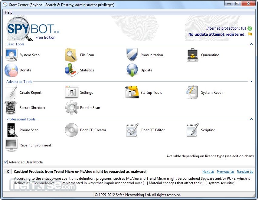 spybot free antivirus download