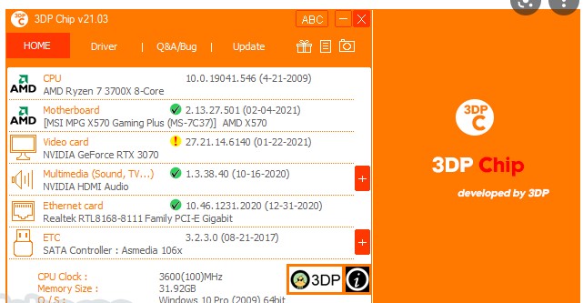 for windows download 3DP Chip 23.09