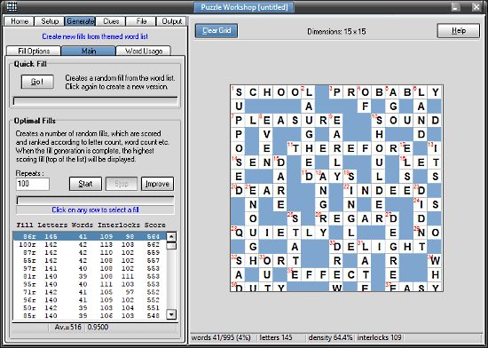 free crossword puzzle maker download