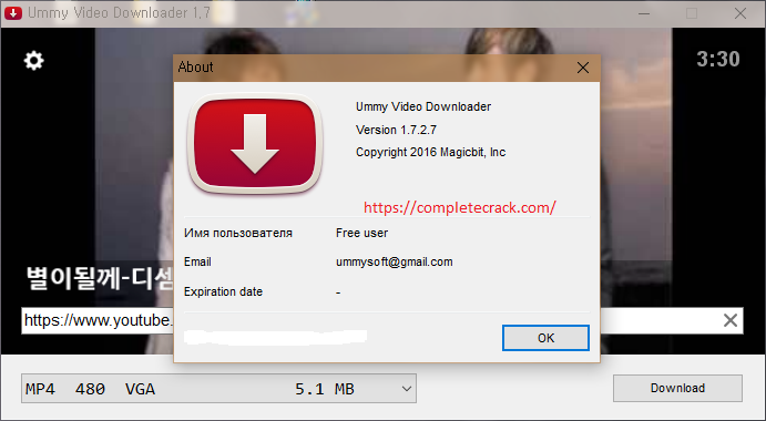 ummy video downloader just sits there