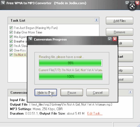 how to convert wma files to mp3 in windows 7