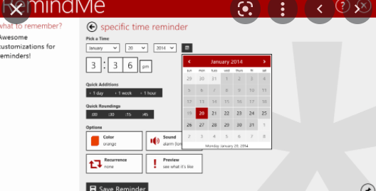 RemindMe For Windows