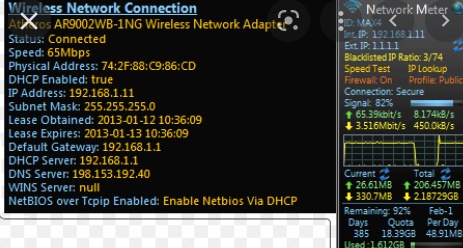 Wireless Network Meter